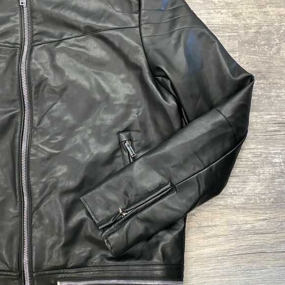 Karl Lagerfeld leather jacket - Picture 2 of 7